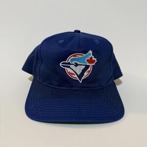 Vintage 90s Toronto Blue Jays Snapback Adult Blue One Size MLB Baseball Starter
